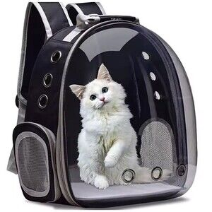 abigail&bleu Cat Pet Carrier Backpack Transparent Capsule Bubble Pet Backpack
